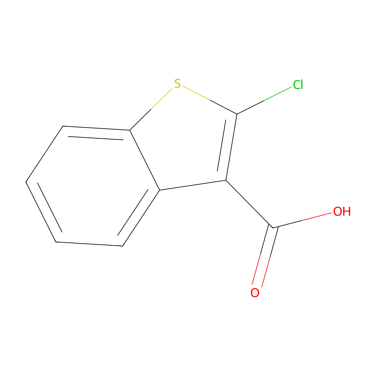 2-ChlorobenZo[b]thiophene-3-carboxylic acid molecular structure, CAS 50451-92-8