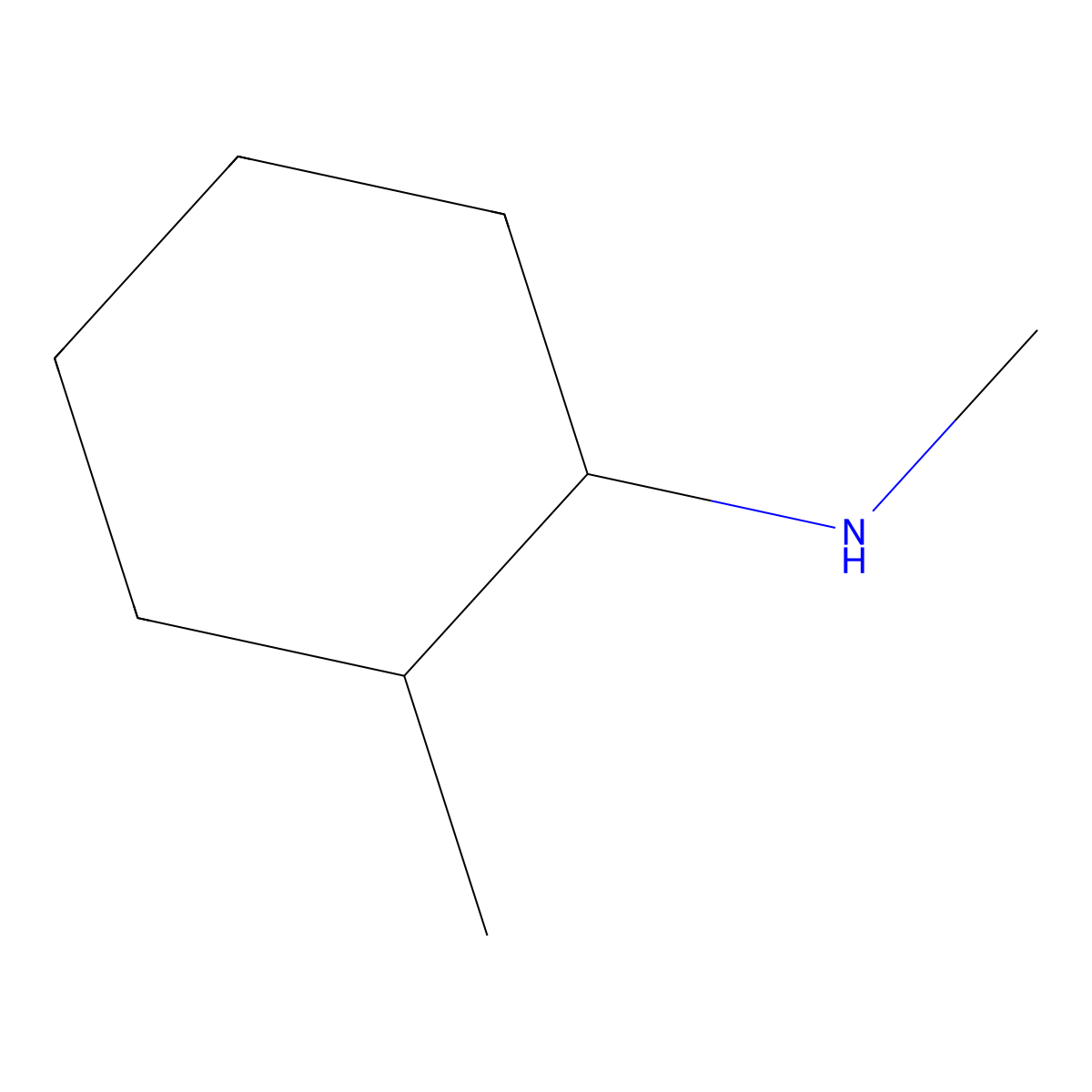 N,2-dimethylcyclohexan-1-amine molecular structure, CAS 50453-58-2