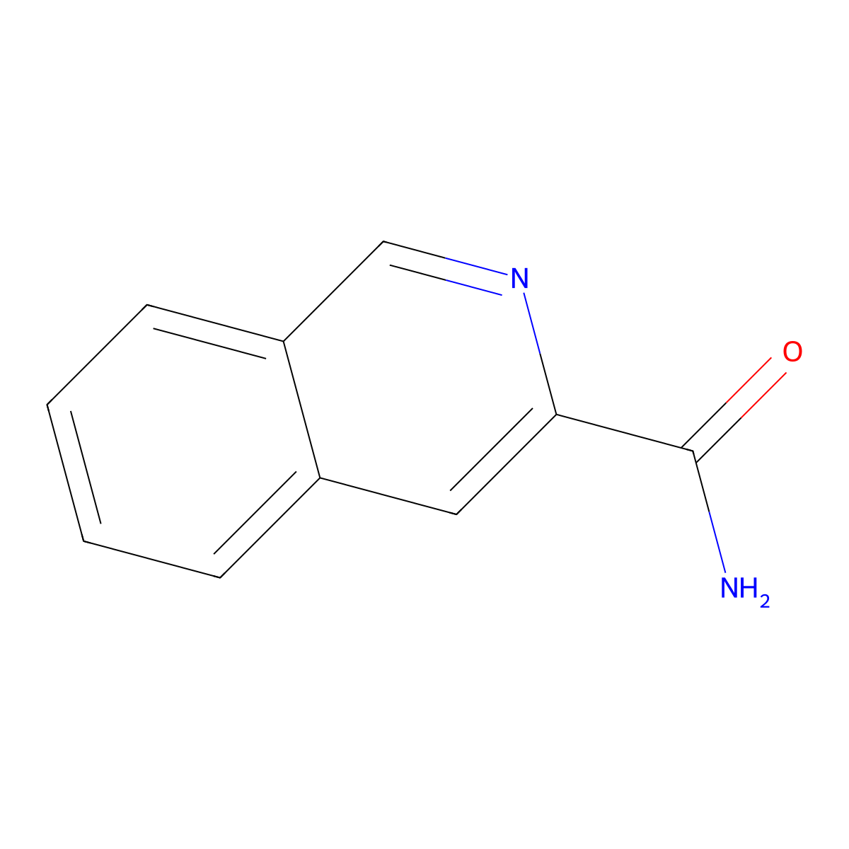 Isoquinoline-3-carboxamide molecular structure, CAS 50458-77-0