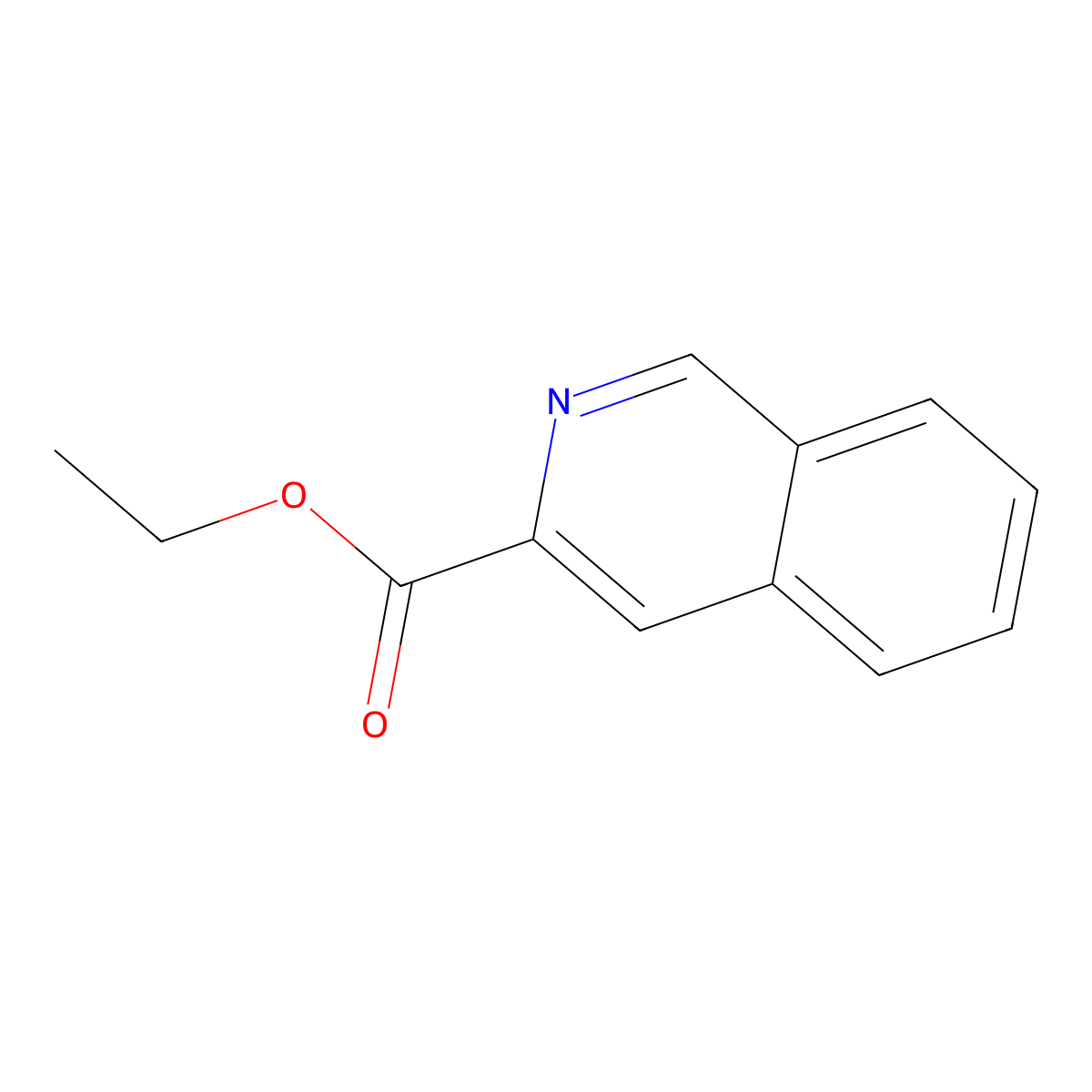 Ethyl isoquinolin-3-carboxylate molecular structure, CAS 50458-79-2