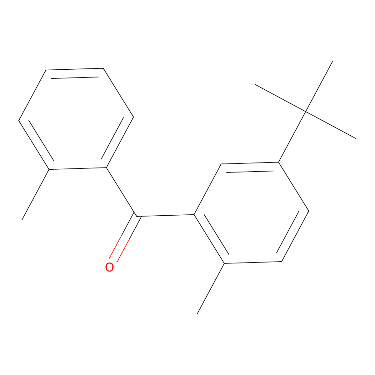 2,2'-Dimethyl-5-tert-butylbenzophenone molecular structure, CAS 50460-53-2