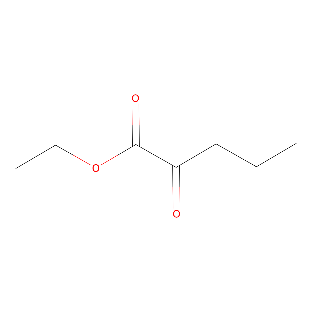 Ethyl 2-oxovalerate molecular structure, CAS 50461-74-0