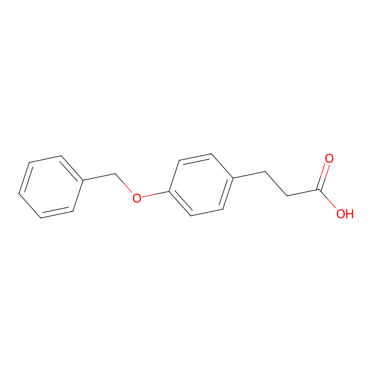 3-(4-Benzyloxyphenyl)propionic acid molecular structure, CAS 50463-48-4