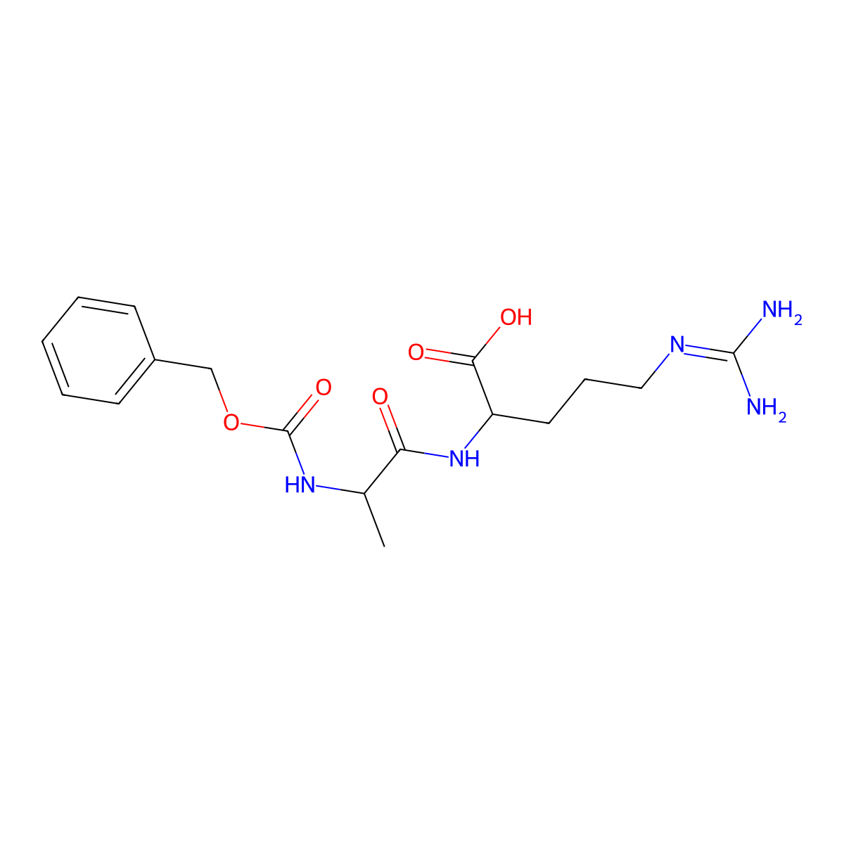 5-(Diaminomethylideneamino)-2-[2-(phenylmethoxycarbonylamino)propanoylamino]pentanoic acid molecular structure, CAS 50465-91-3