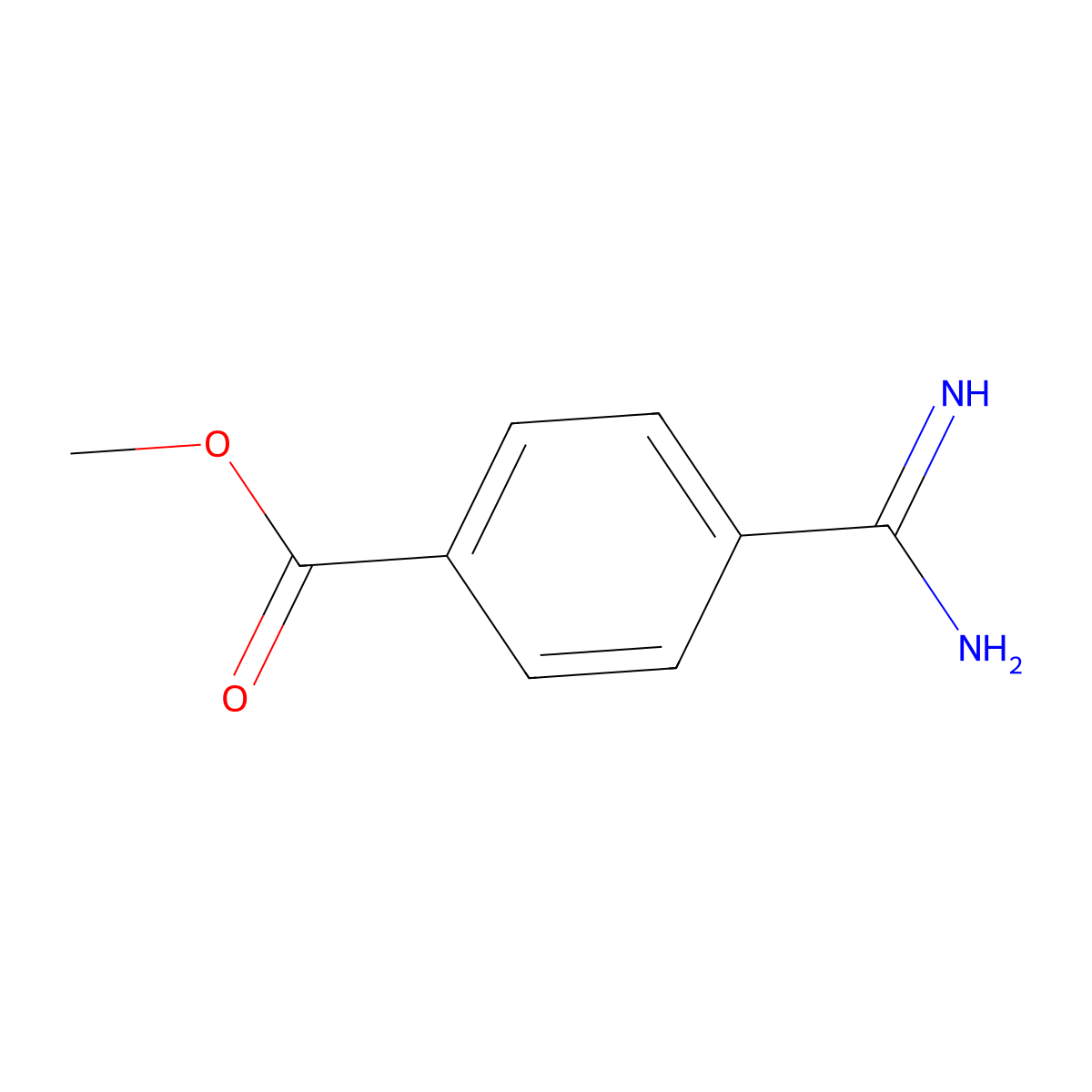 Methyl 4-carbamimidoylbenzoate molecular structure, CAS 50466-15-4