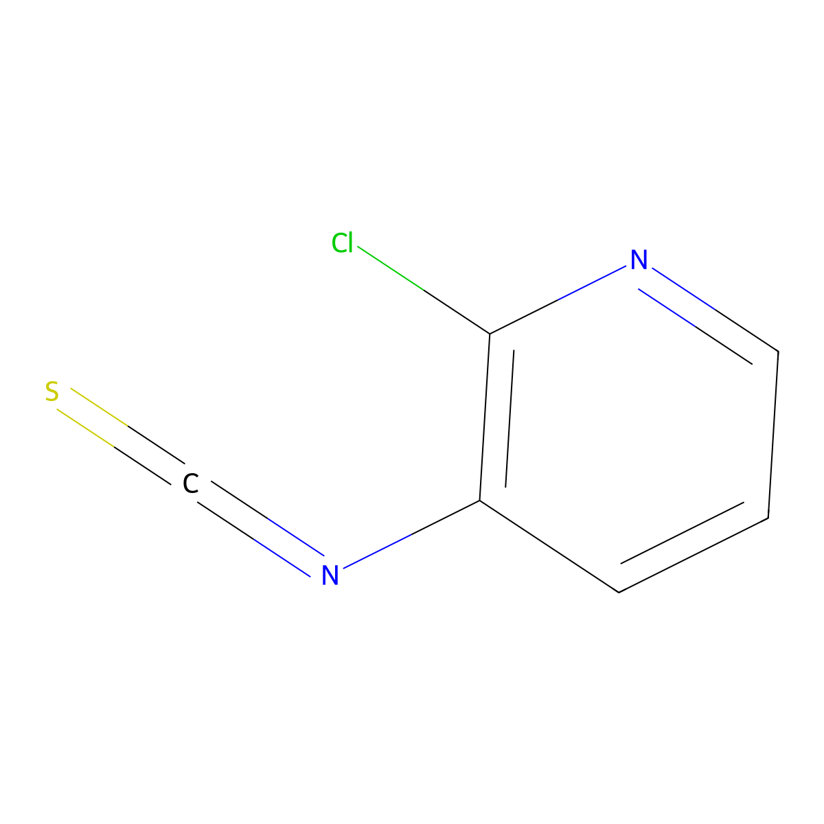 2-Chloro-3-isothiocyanatopyridine molecular structure, CAS 50470-12-7