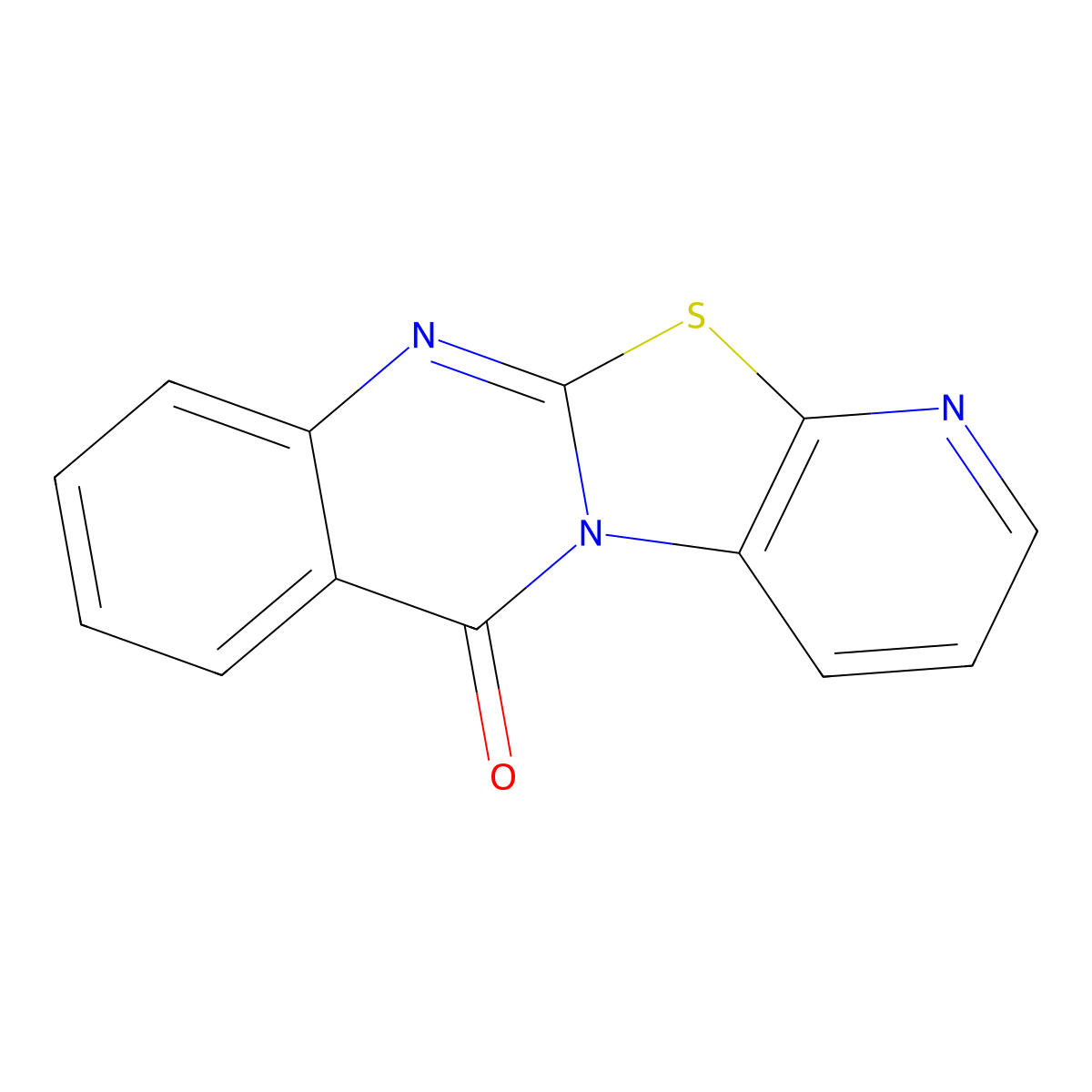 6H-pyrido[3',2':4,5][1,3]thiazolo[2,3-b]quinazolin-6-one molecular structure, CAS 50470-17-2