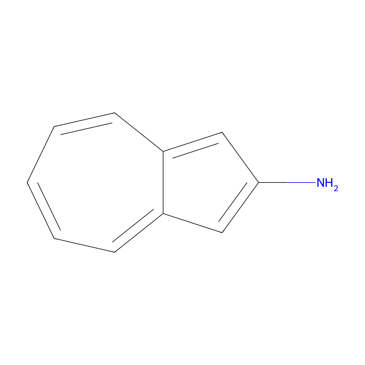 2-Azulenamine molecular structure, CAS 50472-20-3