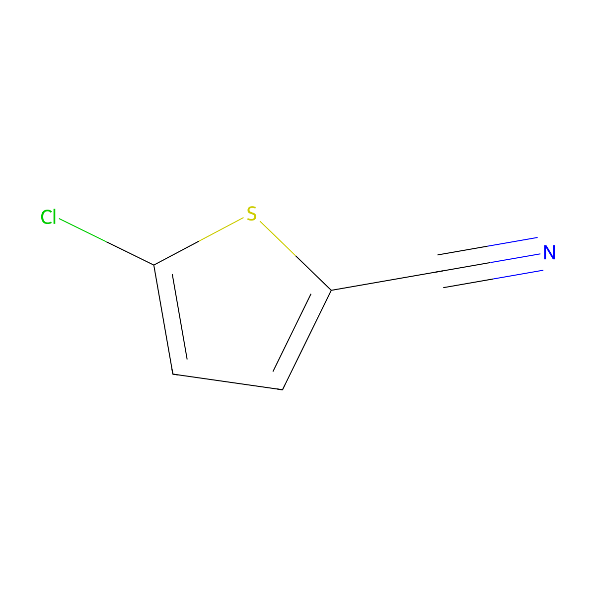5-Chloro-2-thiophenecarbonitrile molecular structure, CAS 50478-16-5