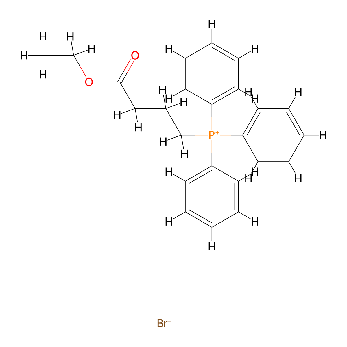 (3-(Ethoxycarbonyl)propyl)triphenylphosphonium Bromide molecular structure, CAS 50479-11-3
