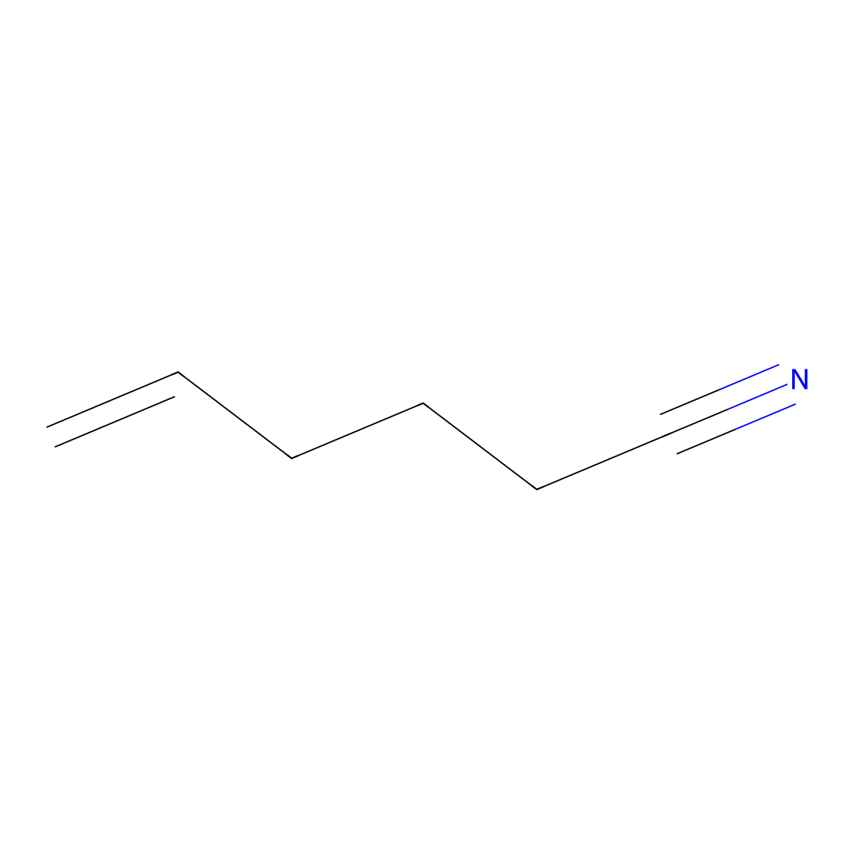 5-Hexenenitrile molecular structure, CAS 5048-19-1