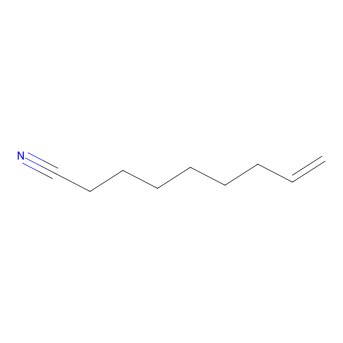 8-Nonenenitrile molecular structure, CAS 5048-34-0