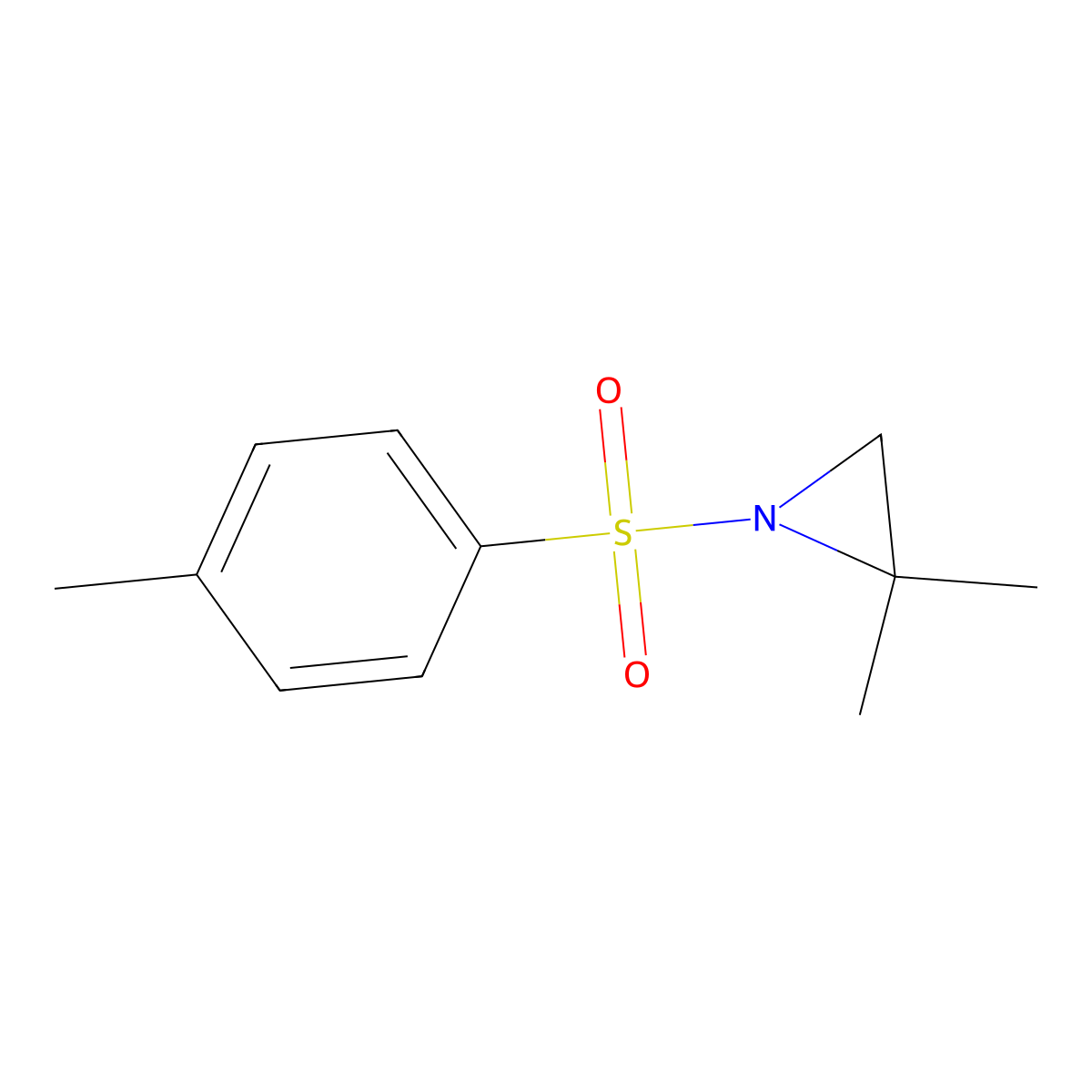 2,2-Dimethyl-1-(toluene-4-sulfonyl)-aziridine molecular structure, CAS 5048-64-6