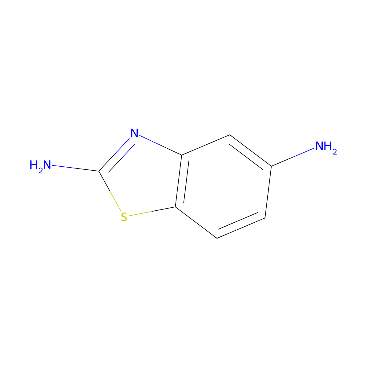 1,3-Benzothiazole-2,5-diamine molecular structure, CAS 50480-29-0