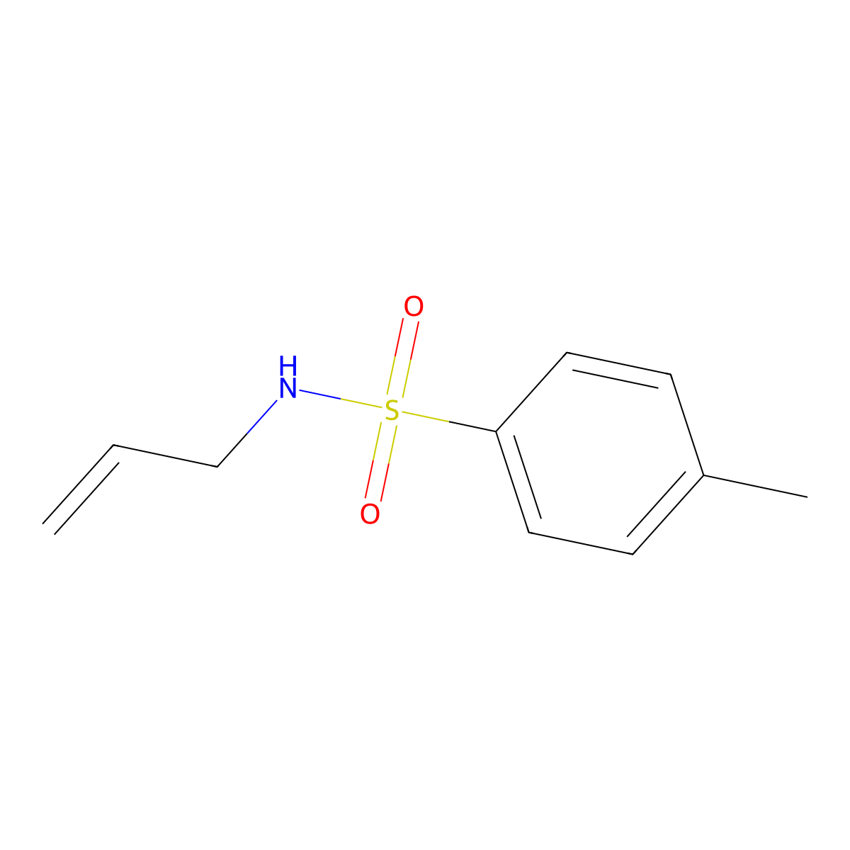 4-methyl-N-(prop-2-en-1-yl)benzene-1-sulfonamide molecular structure, CAS 50487-71-3