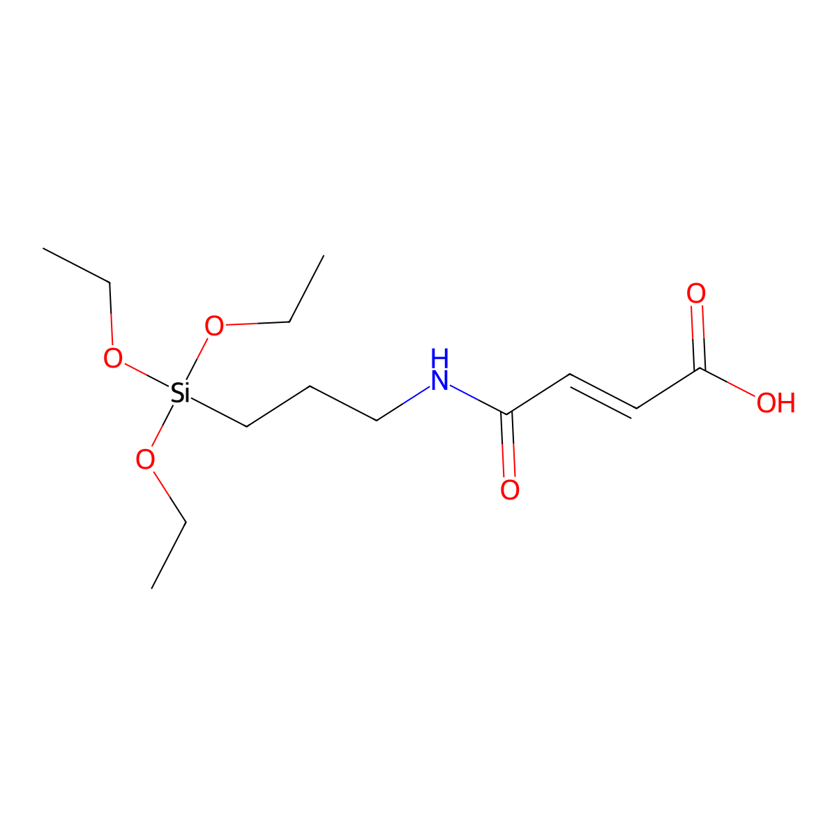 4-Oxo-4-((3-(triethoxysilyl)propyl)amino)-2-butenoic acid molecular structure, CAS 50488-14-7