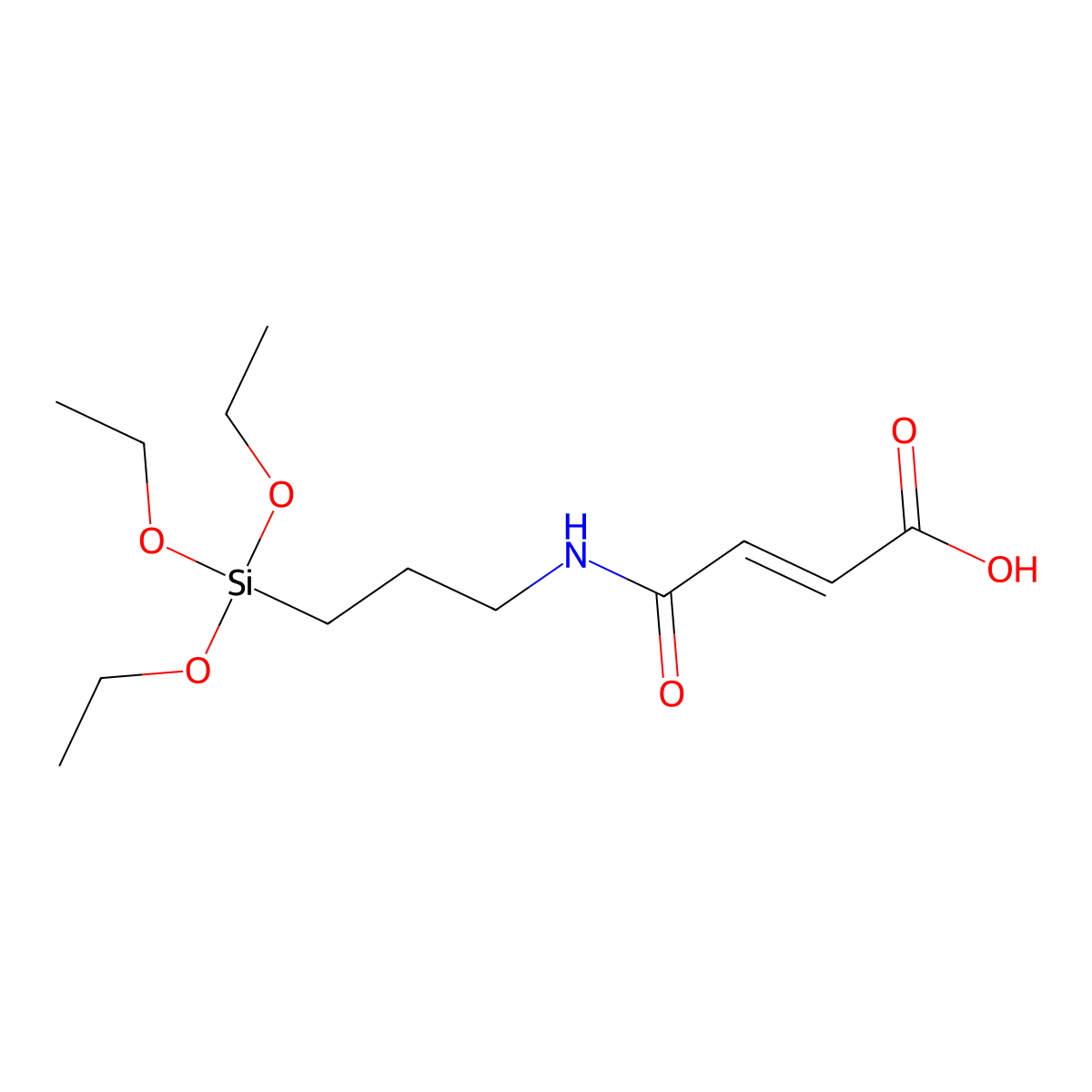 4-Oxo-4-((3-(triethoxysilyl)propyl)amino)-2-butenoic acid molecular structure, CAS 50488-14-7