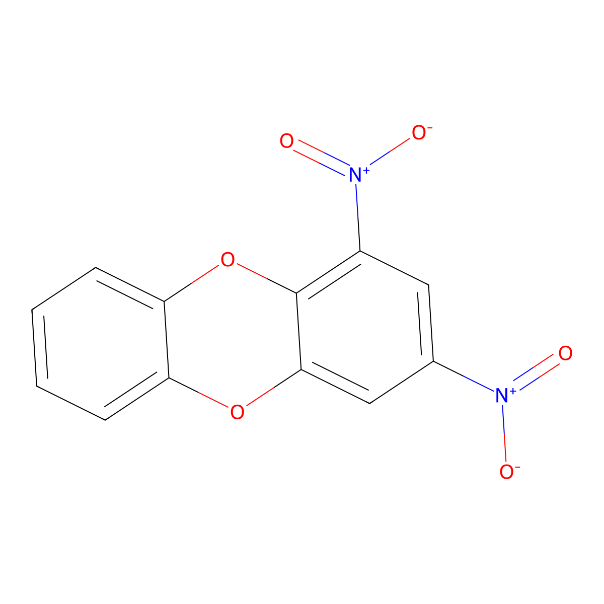 1,3-Dinitrooxanthrene molecular structure, CAS 50489-13-9