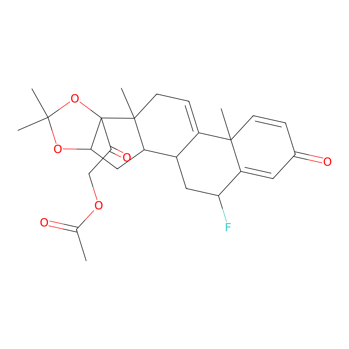 9,11-Dehydro Flunisolide Acetate molecular structure, CAS 5049-89-8
