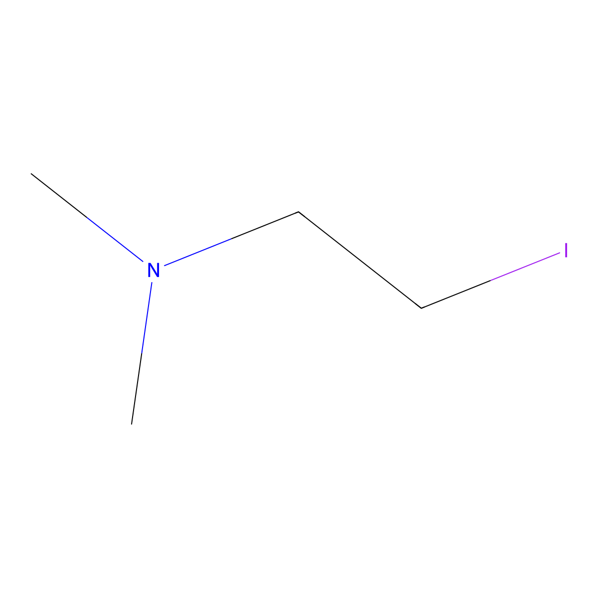 (2-Iodoethyl)dimethylamine molecular structure, CAS 50491-08-2