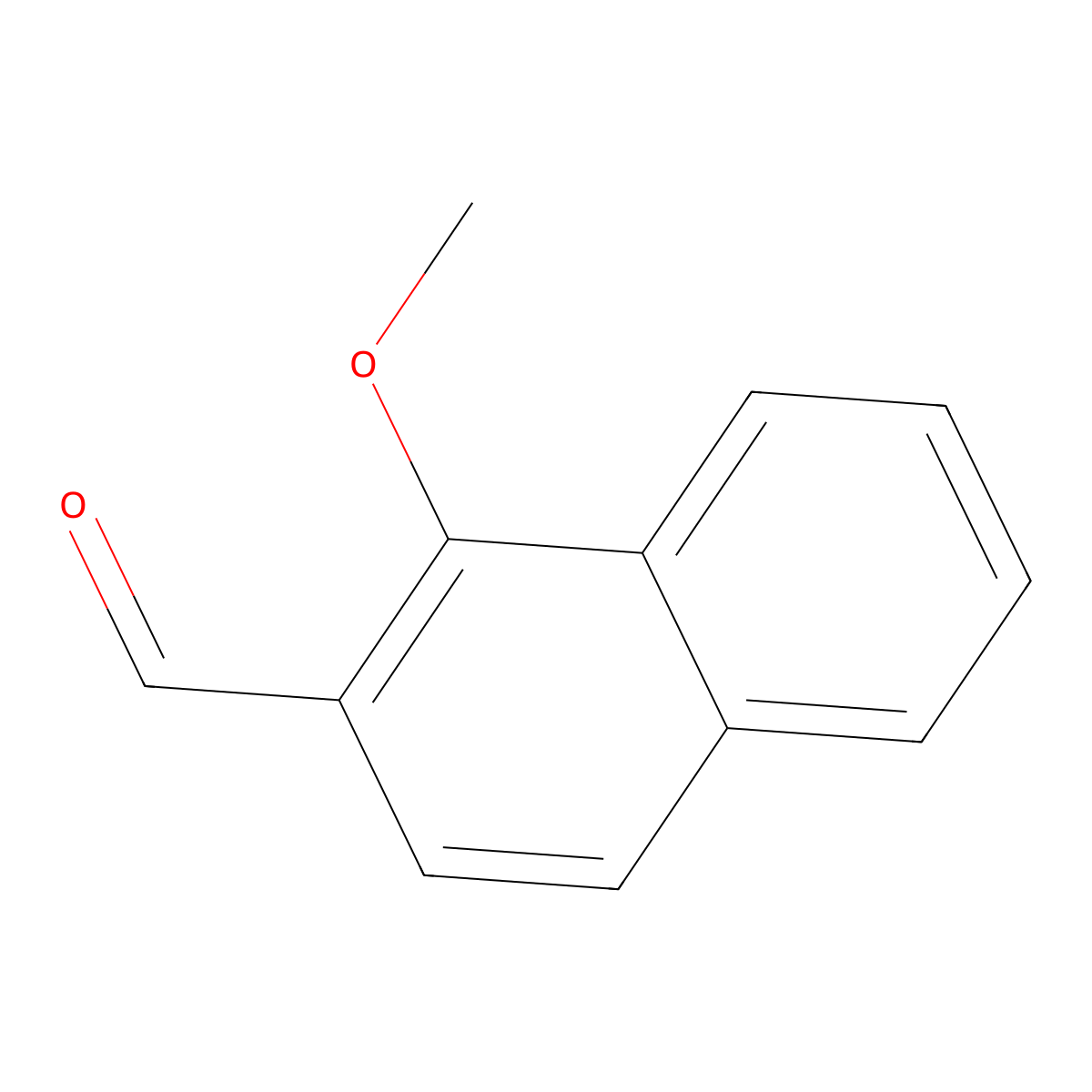 1-Methoxynaphthalene-2-carbaldehyde molecular structure, CAS 50493-10-2