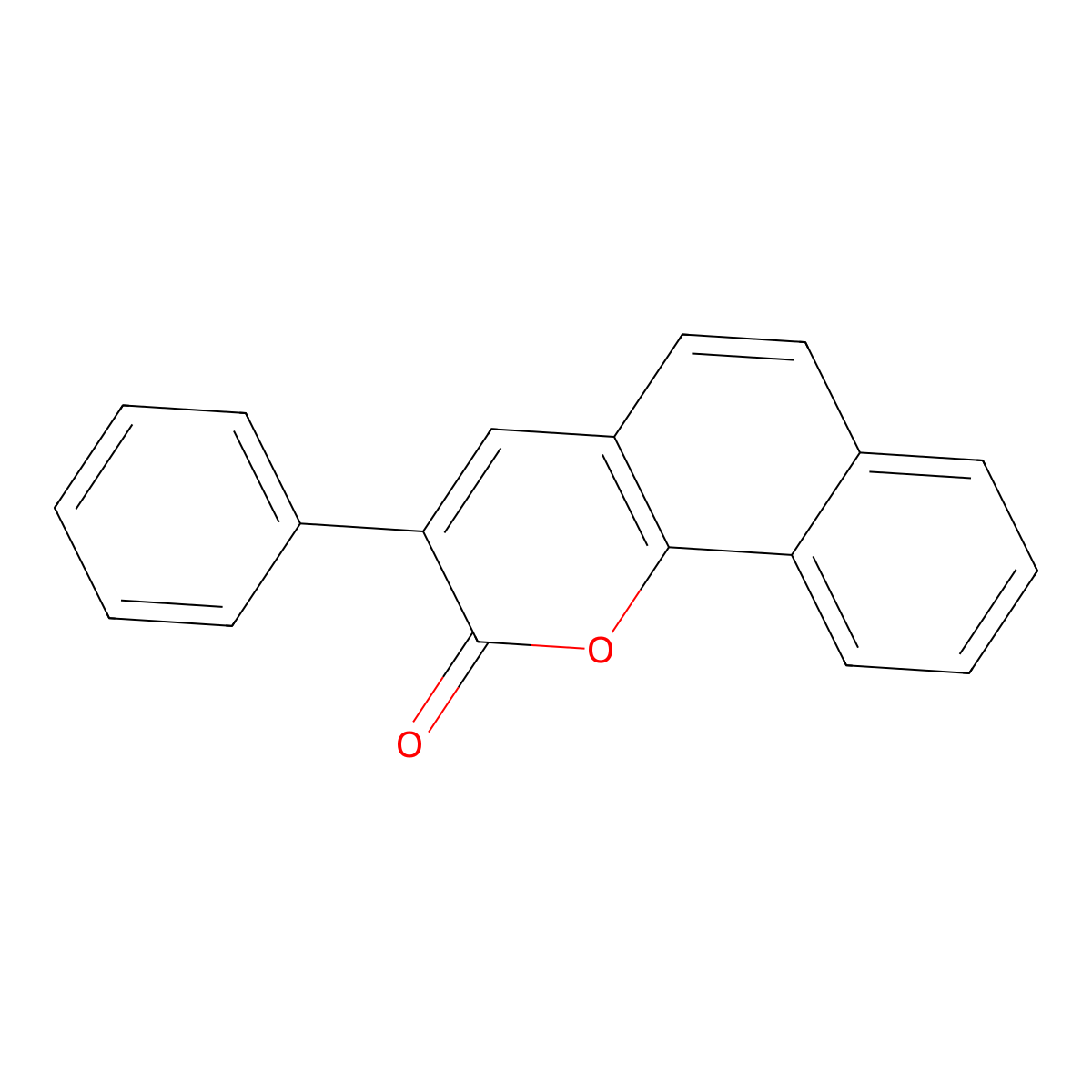 3-phenyl-2H-benzo[h]chromen-2-one molecular structure, CAS 50493-12-4
