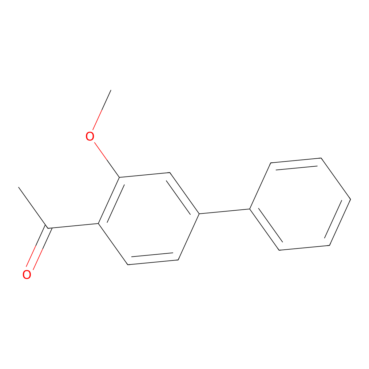 1-(3-Methoxy-[1,1'-biphenyl]-4-yl)ethanone molecular structure, CAS 50496-15-6
