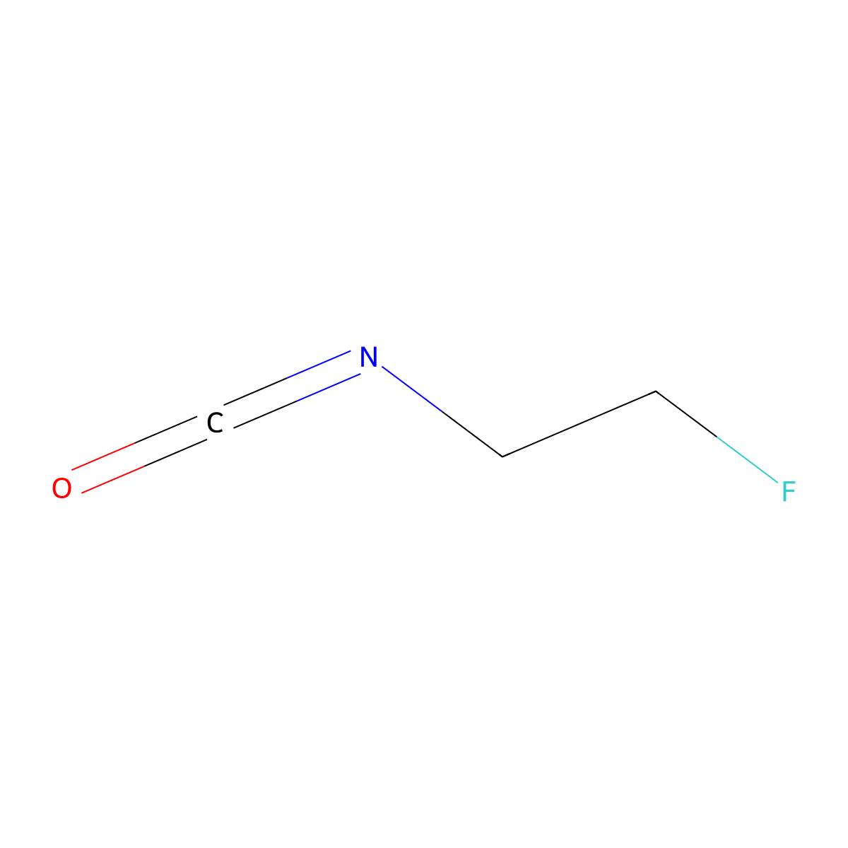 1-Fluoro-2-isocyanatoethane molecular structure, CAS 505-12-4