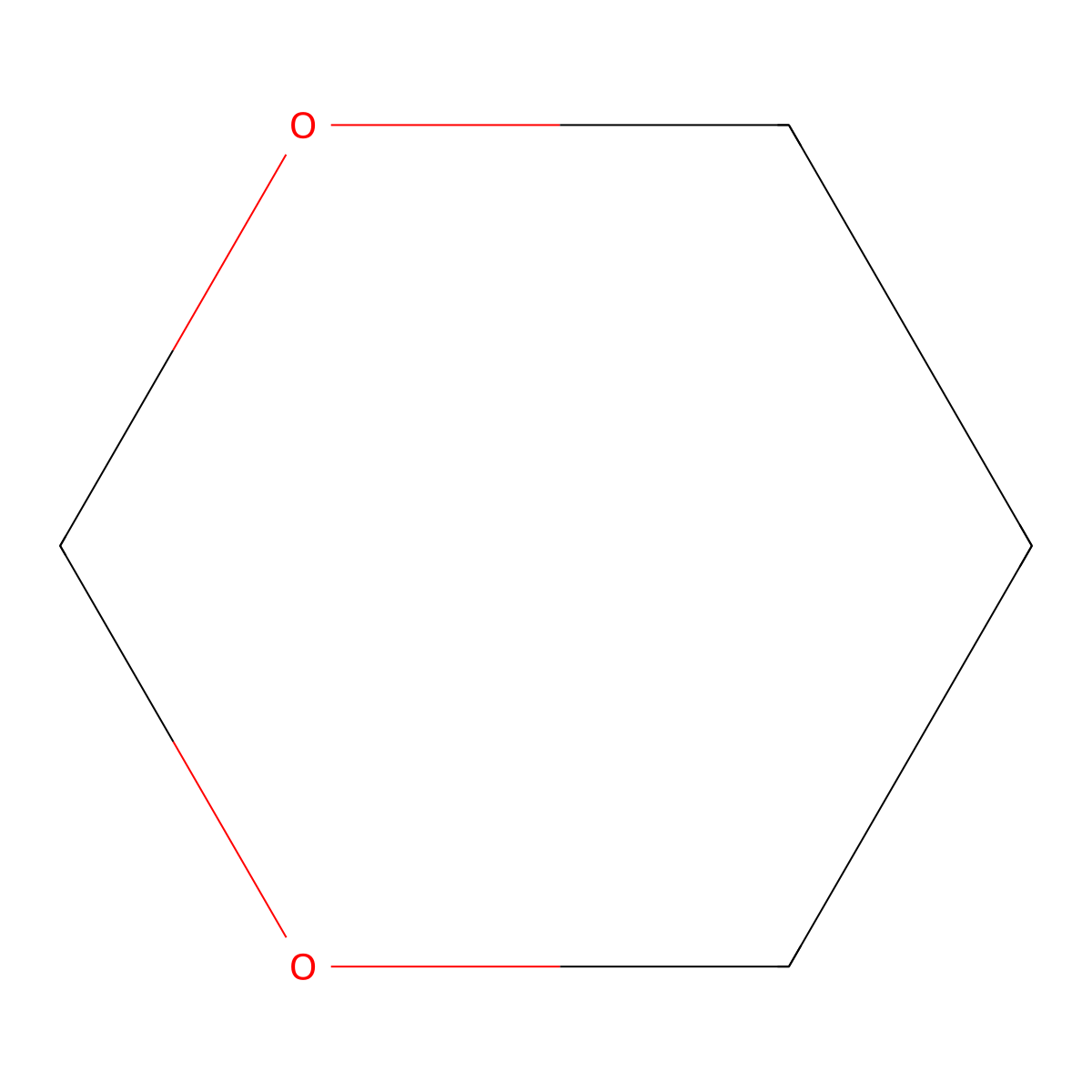1,3-Dioxane molecular structure, CAS 505-22-6
