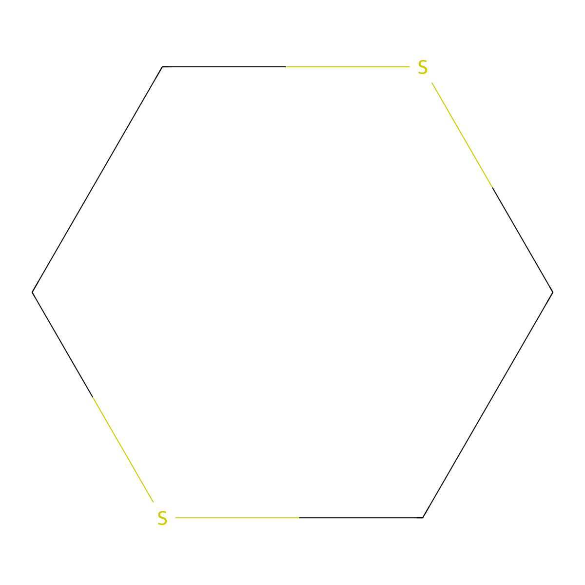 1,4-Dithiane molecular structure, CAS 505-29-3