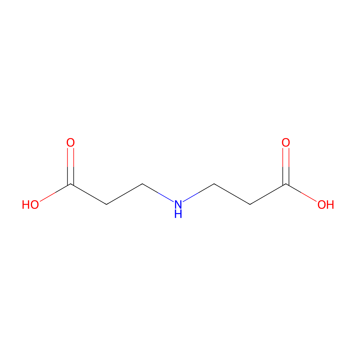 N-(2-carboxyethyl)-beta-alanine molecular structure, CAS 505-47-5