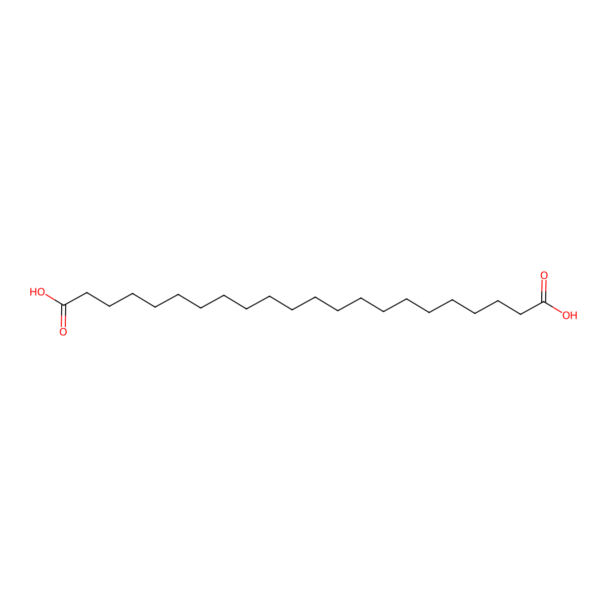 Docosanedioic acid molecular structure, CAS 505-56-6