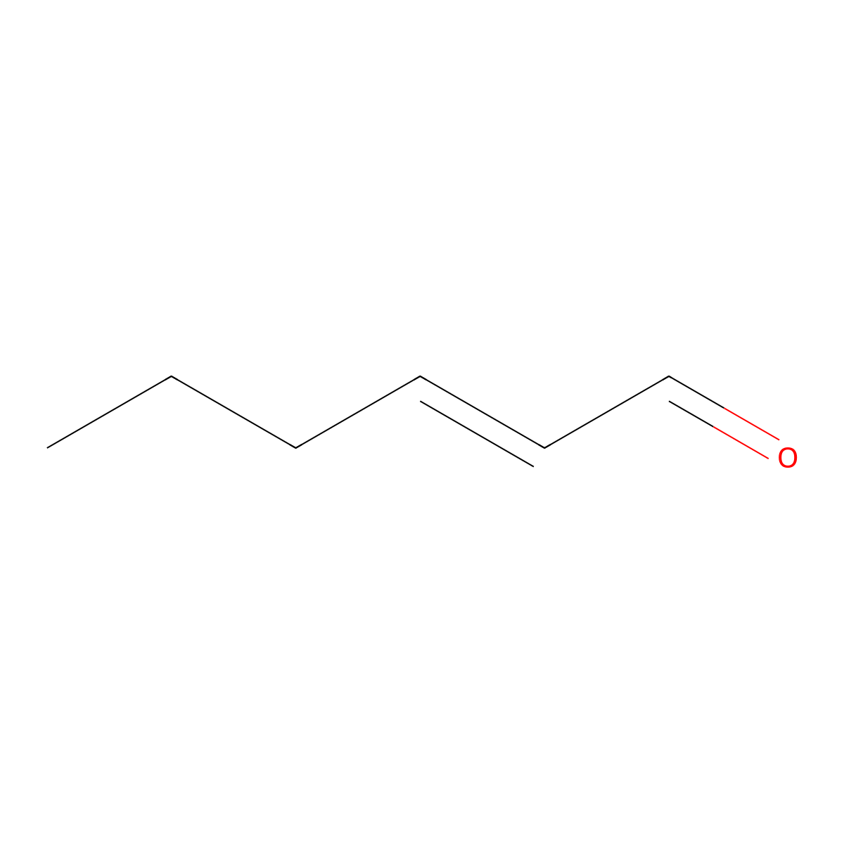 Hexenal molecular structure, CAS 505-57-7