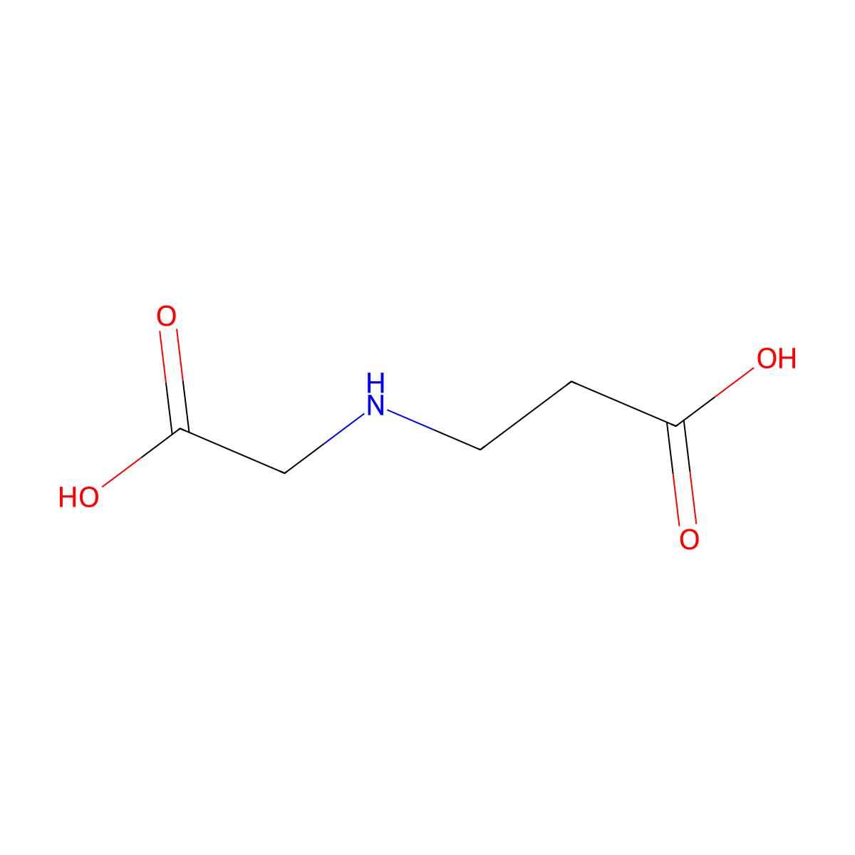 N-(Carboxymethyl)-beta-alanine molecular structure, CAS 505-72-6