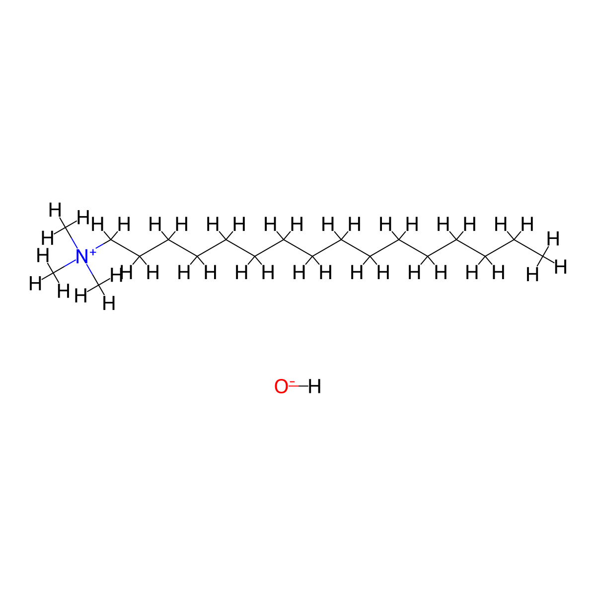 Cetrimonium Hydroxide molecular structure, CAS 505-86-2