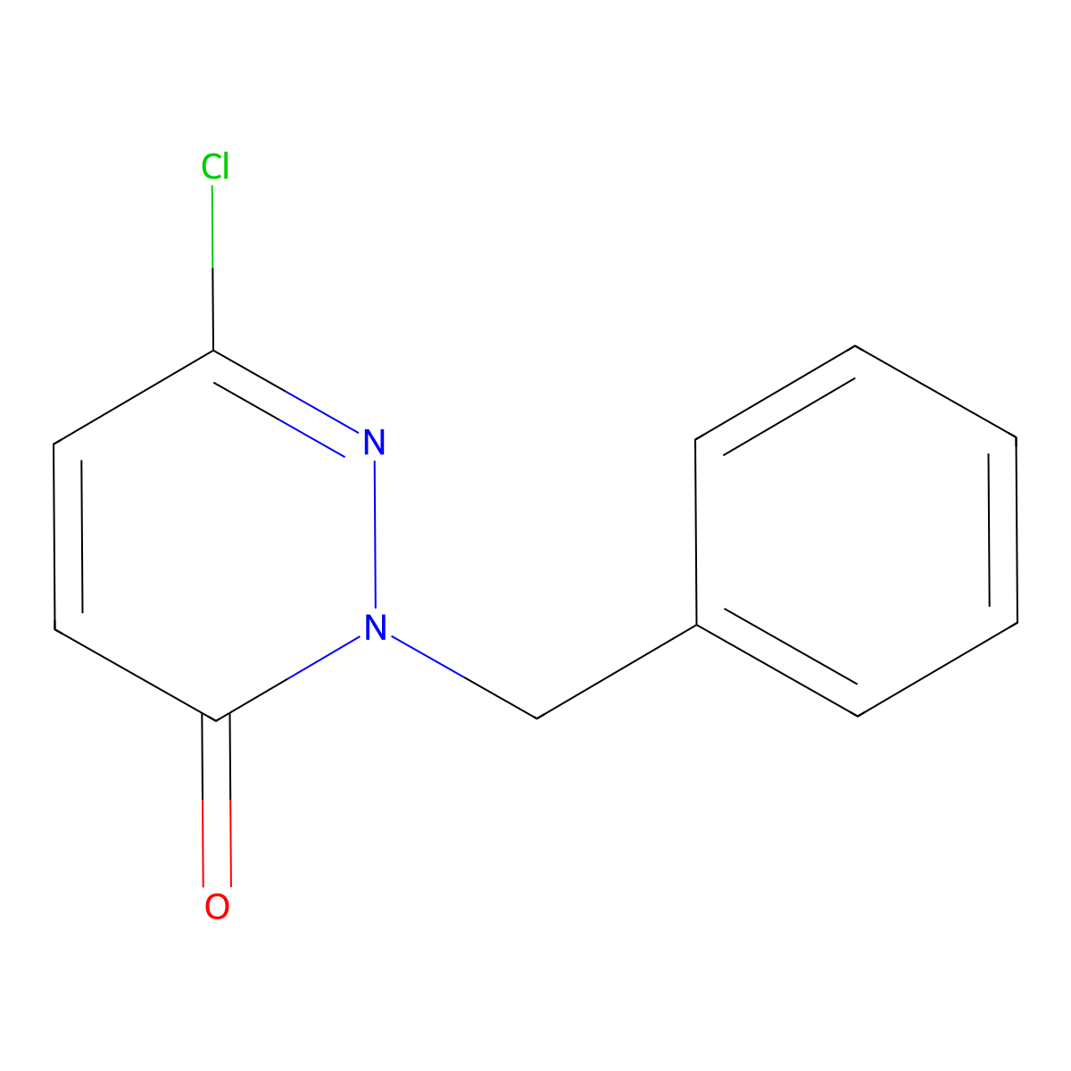 2-benzyl-6-chloropyridazin-3(2H)-one molecular structure, CAS 50500-58-8