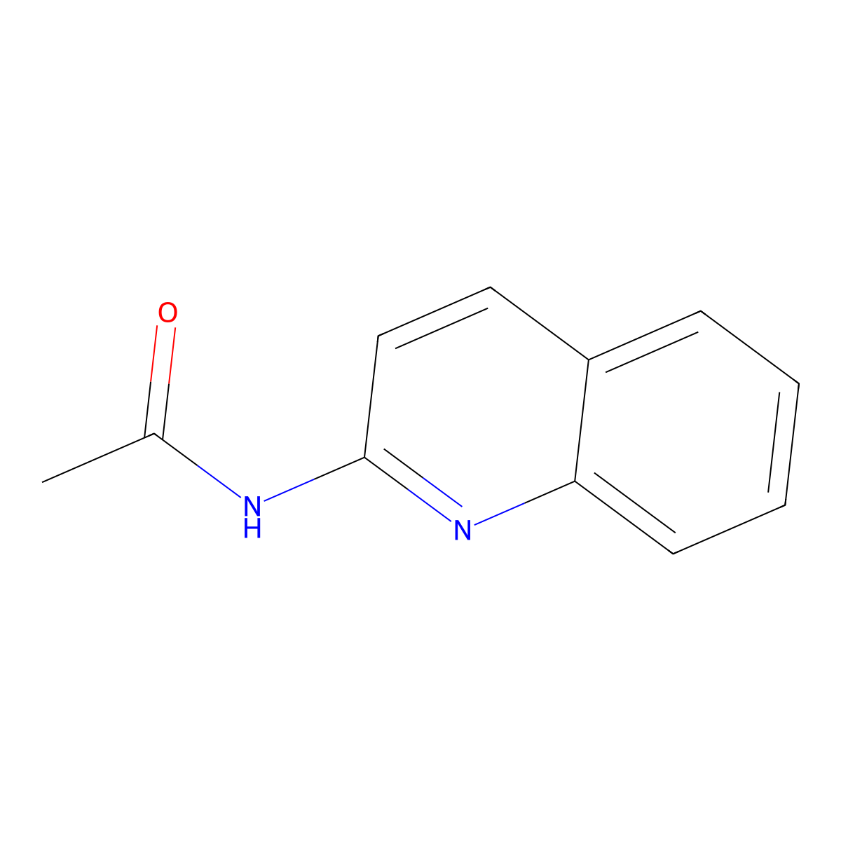 2-Acetylaminoquinoline molecular structure, CAS 50502-17-5
