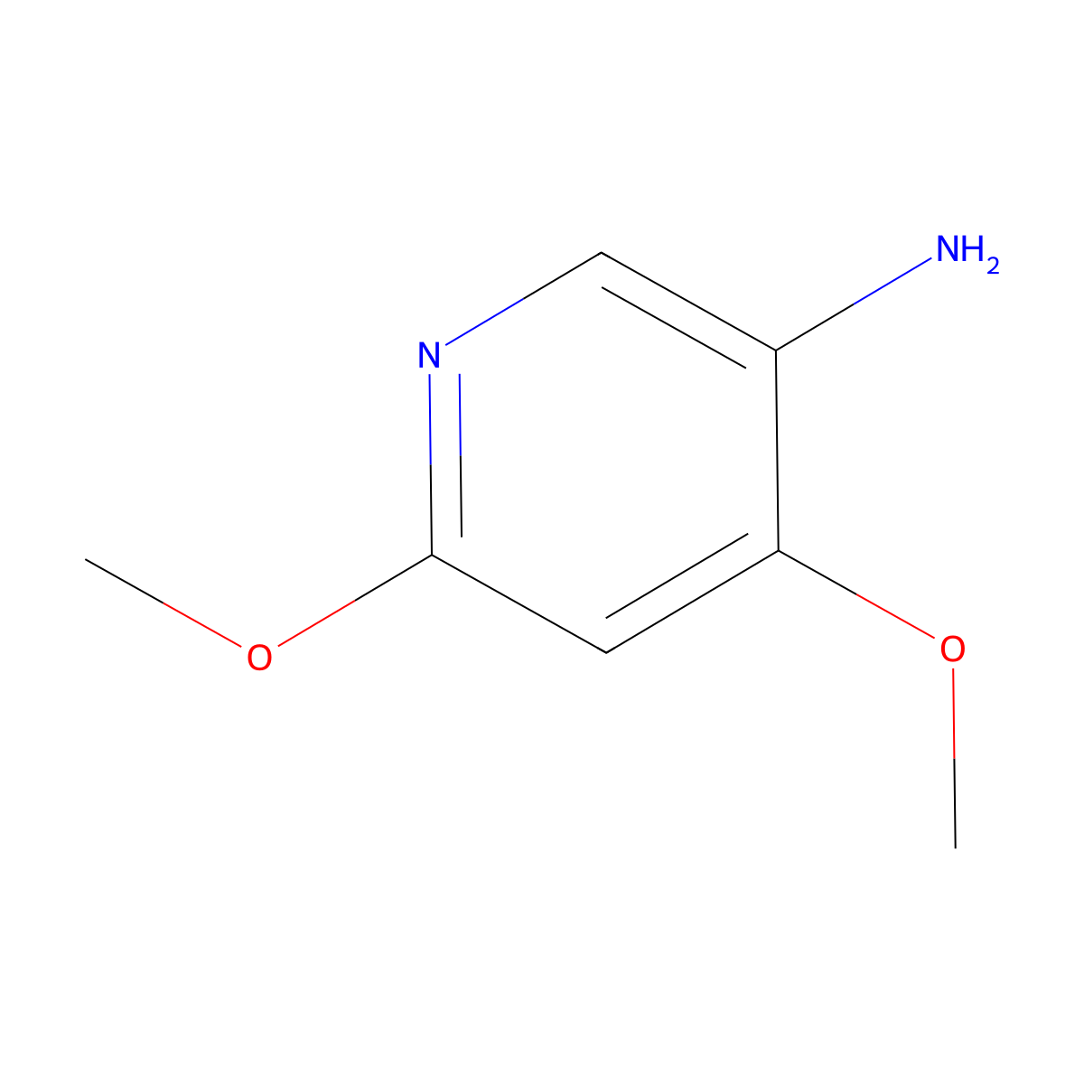 4,6-Dimethoxypyridin-3-amine molecular structure, CAS 50503-42-9