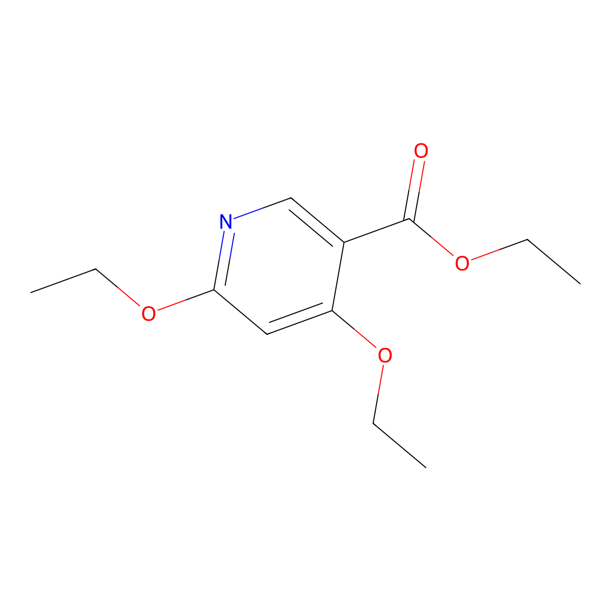 Ethyl 4,6-diethoxypyridine-3-carboxylate molecular structure, CAS 50503-46-3