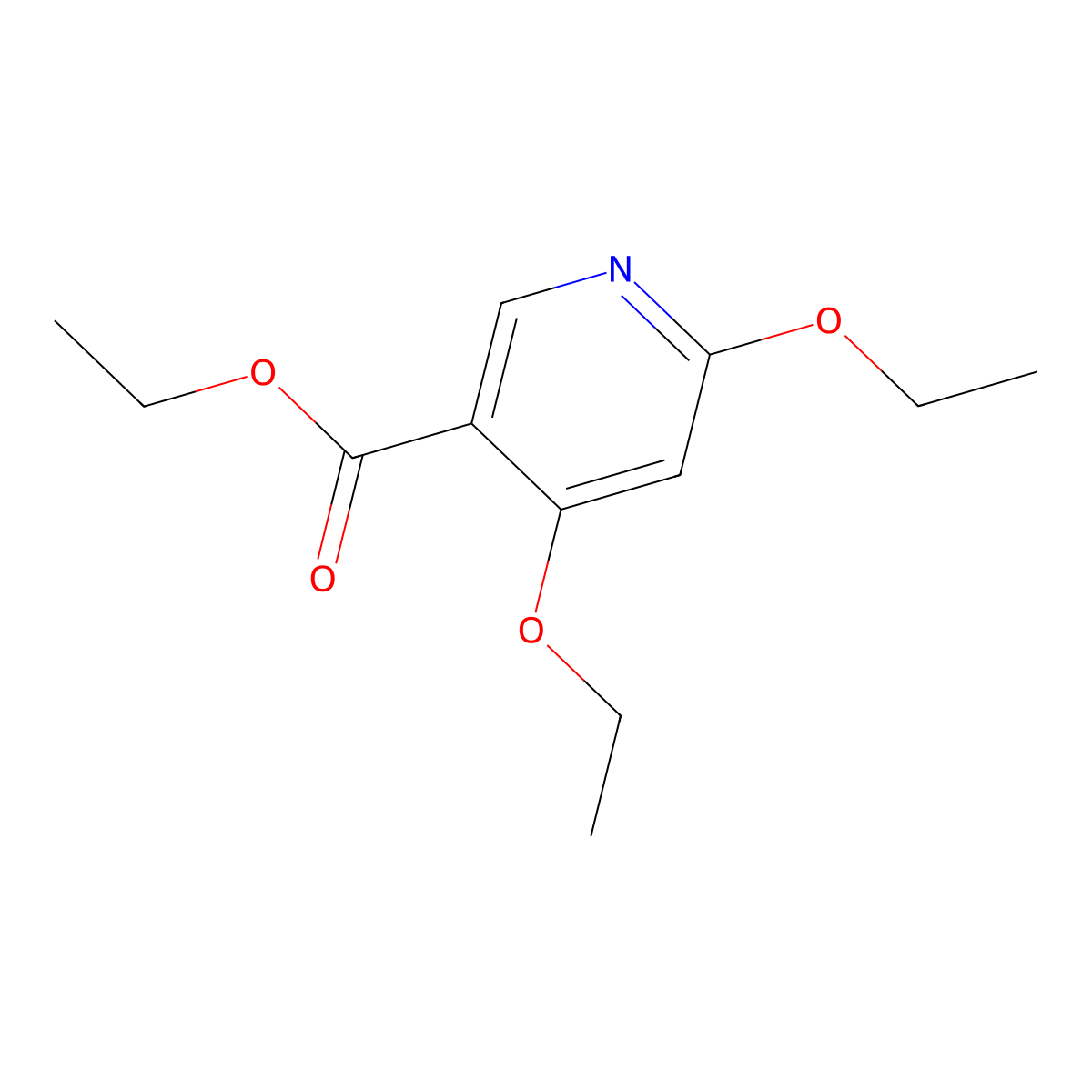 Ethyl 4,6-diethoxypyridine-3-carboxylate molecular structure, CAS 50503-46-3