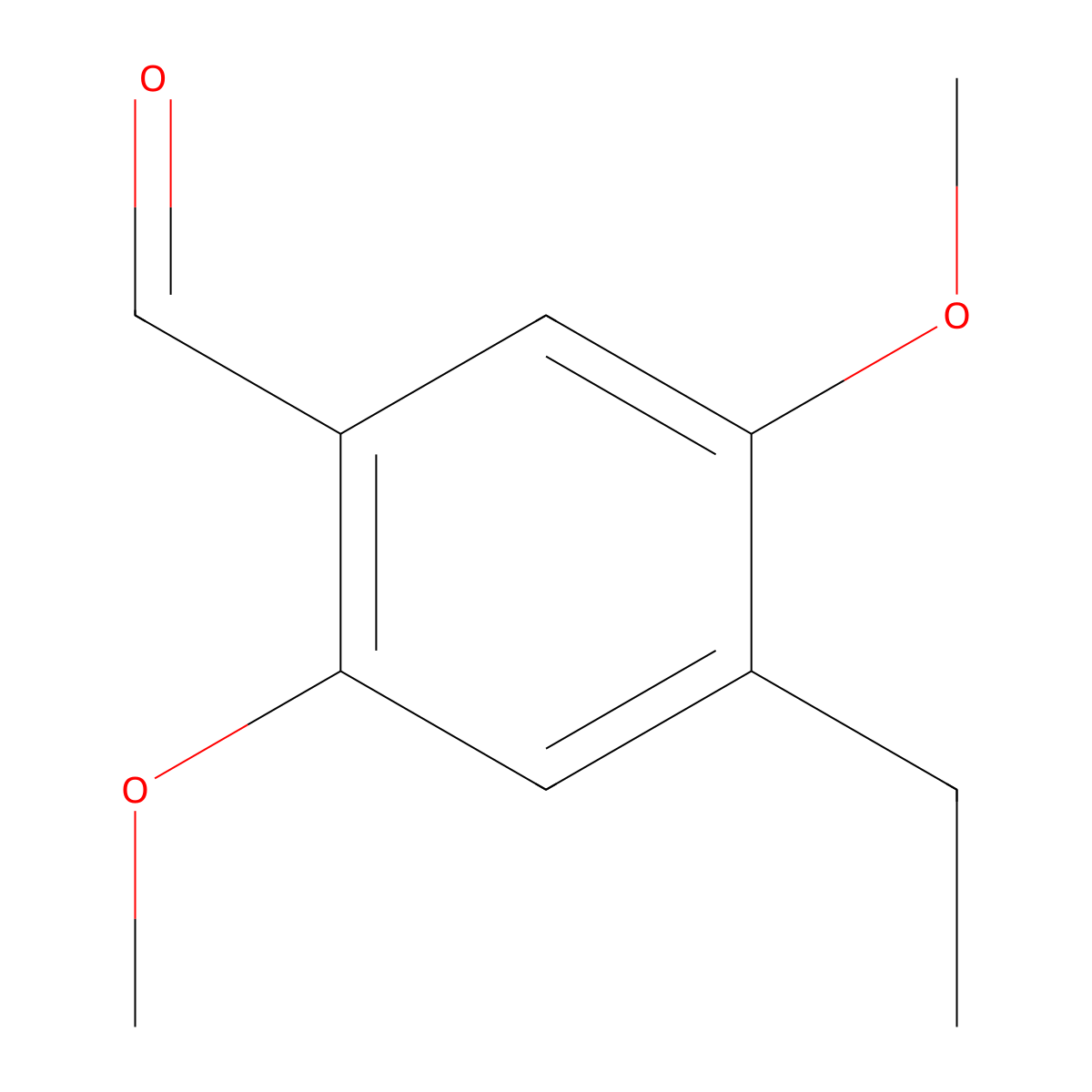 2,5-Dimethoxy-4-ethylbenzaldehyde molecular structure, CAS 50505-61-8