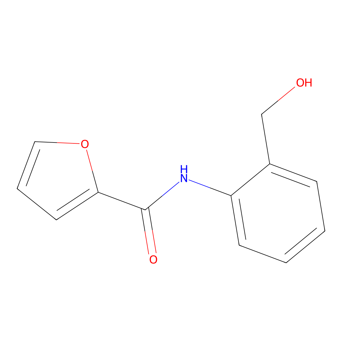 N-[2-(hydroxymethyl)phenyl]furan-2-carboxamide molecular structure, CAS 505052-86-8