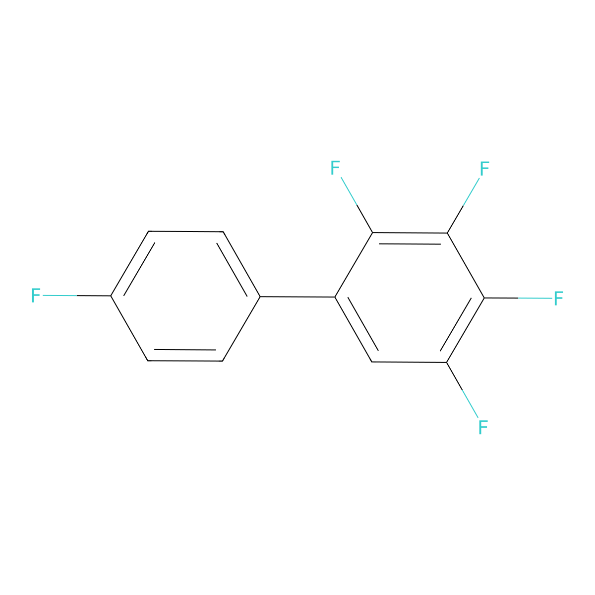 2,3,4,4',5-Pentafluoro-1,1'-biphenyl molecular structure, CAS 505058-31-1