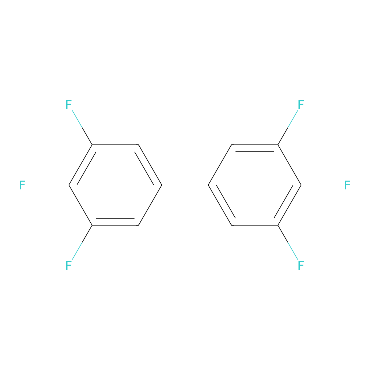 3,3',4,4',5,5'-Hexafluoro-1,1'-biphenyl molecular structure, CAS 505058-38-8