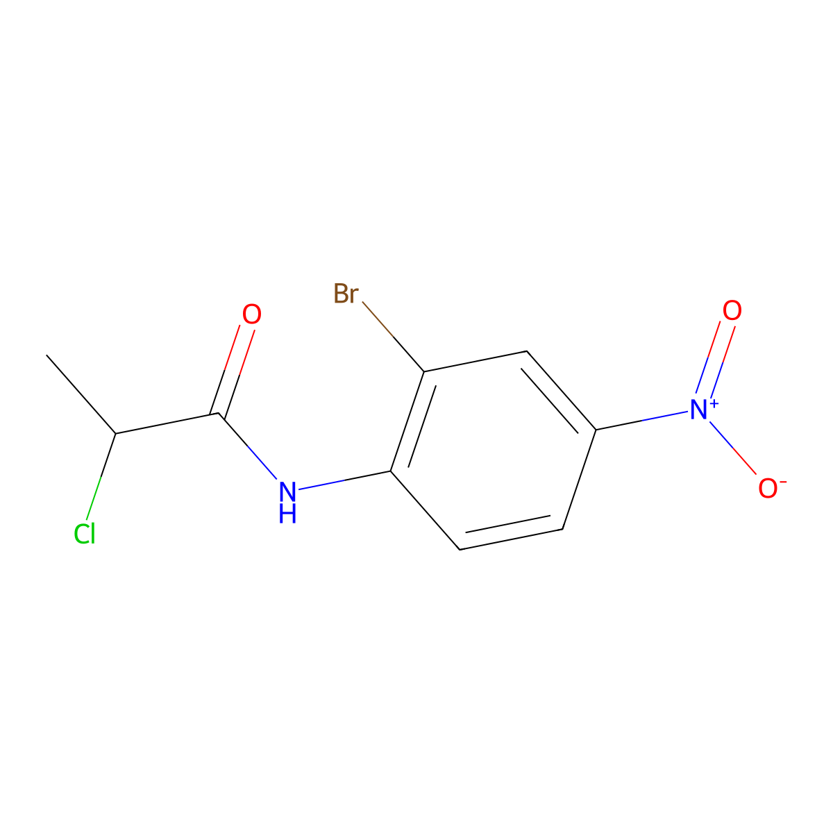 N-(2-bromo-4-nitrophenyl)-2-chloropropanamide molecular structure, CAS 505065-42-9