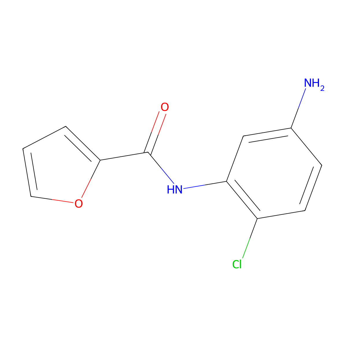 N-(5-amino-2-chlorophenyl)furan-2-carboxamide molecular structure, CAS 505066-17-1