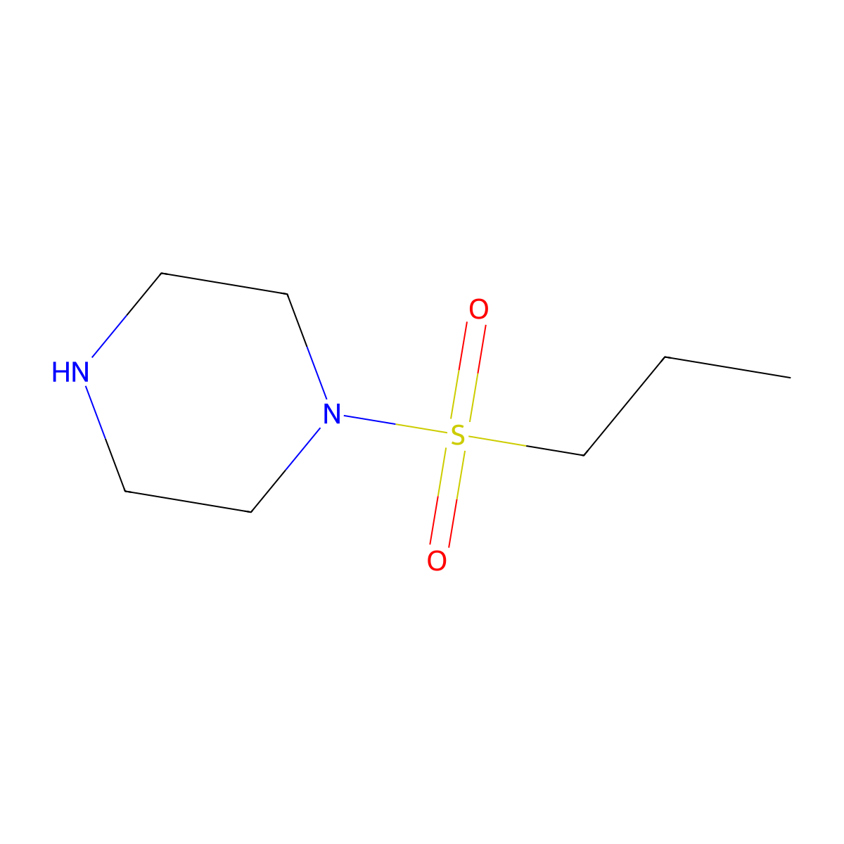 1-(1-Propanesulfonyl)piperazine molecular structure, CAS 505068-18-8