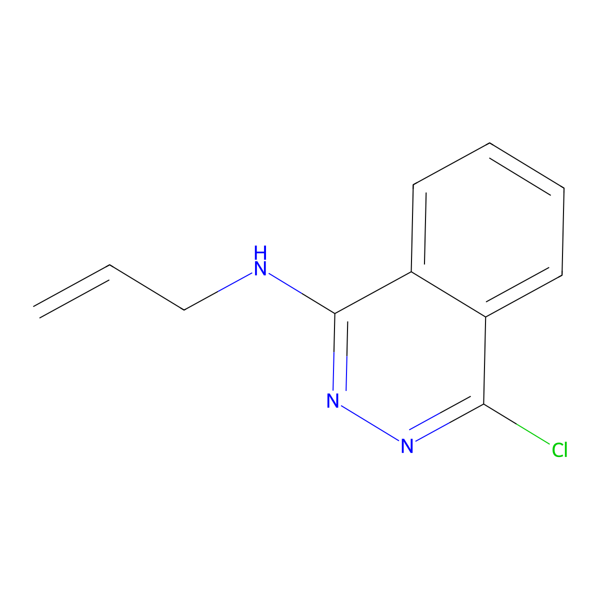 Allyl-(4-chloro-phthalazin-1-yl)-amine molecular structure, CAS 505071-30-7