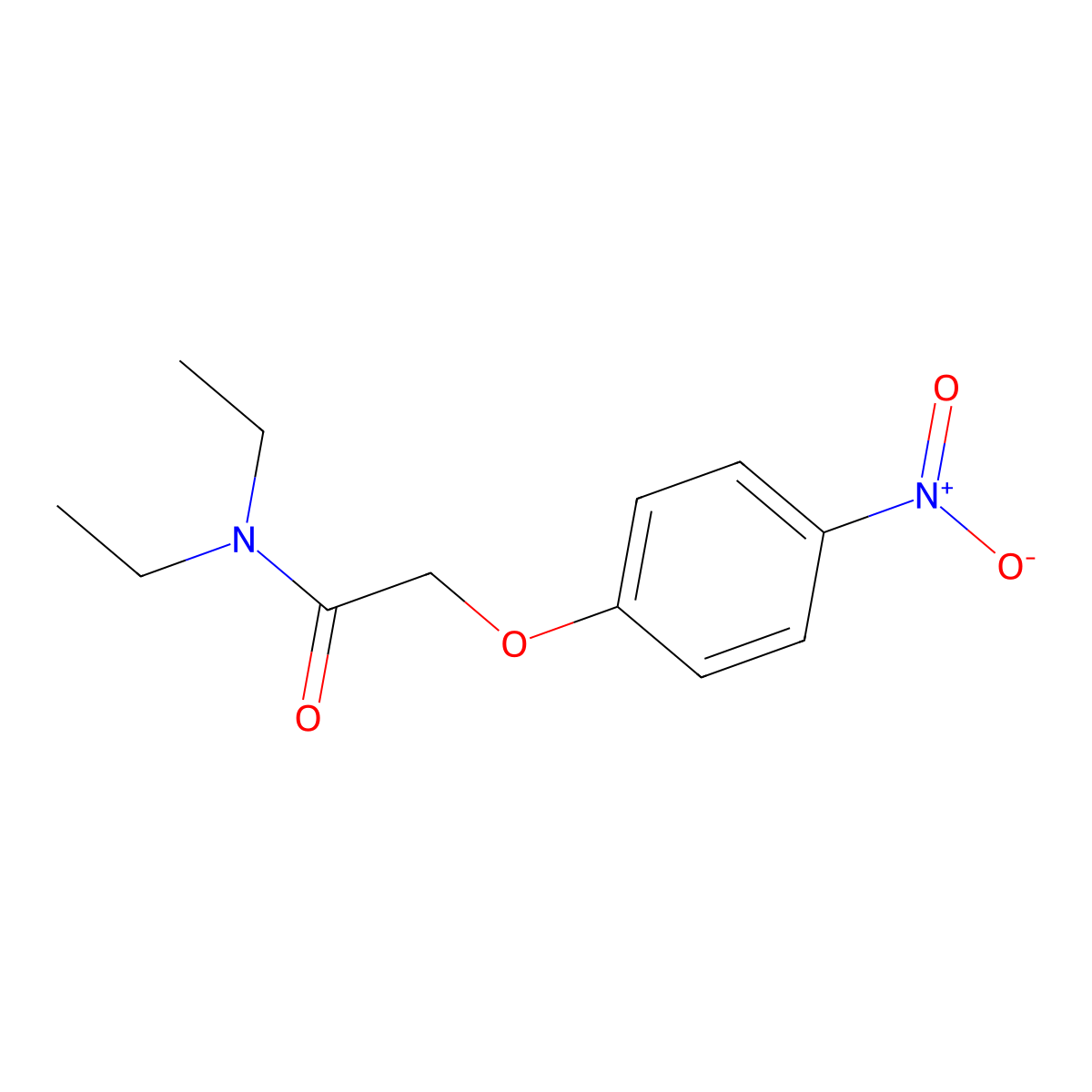 N,N-diethyl-2-(4-nitrophenoxy)acetamide molecular structure, CAS 50508-32-2