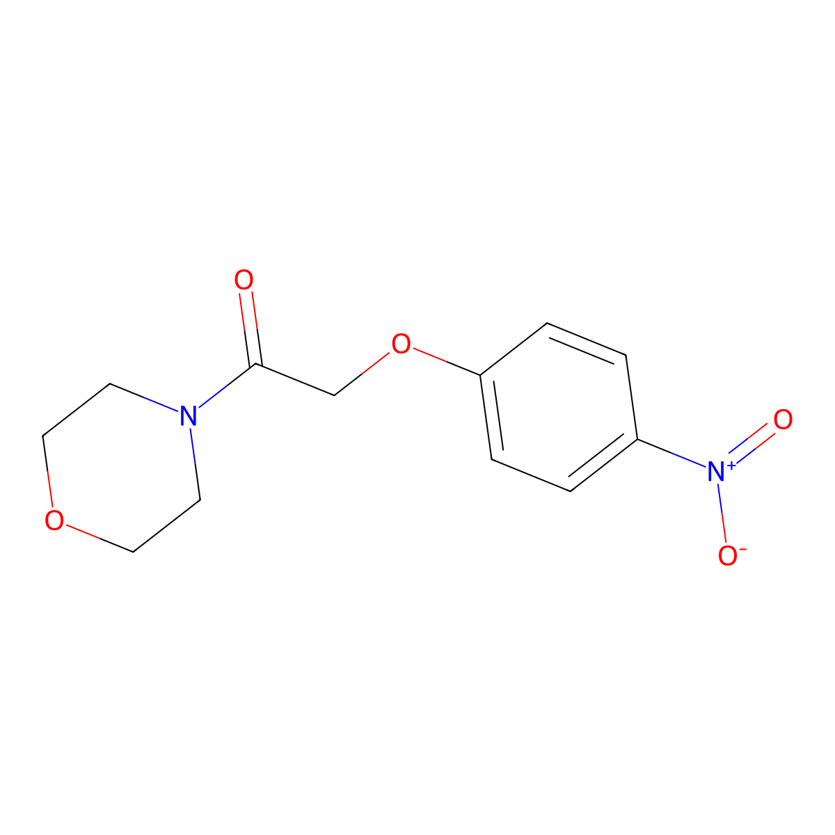 4-[(4-Nitrophenoxy)acetyl]morpholine molecular structure, CAS 50508-33-3